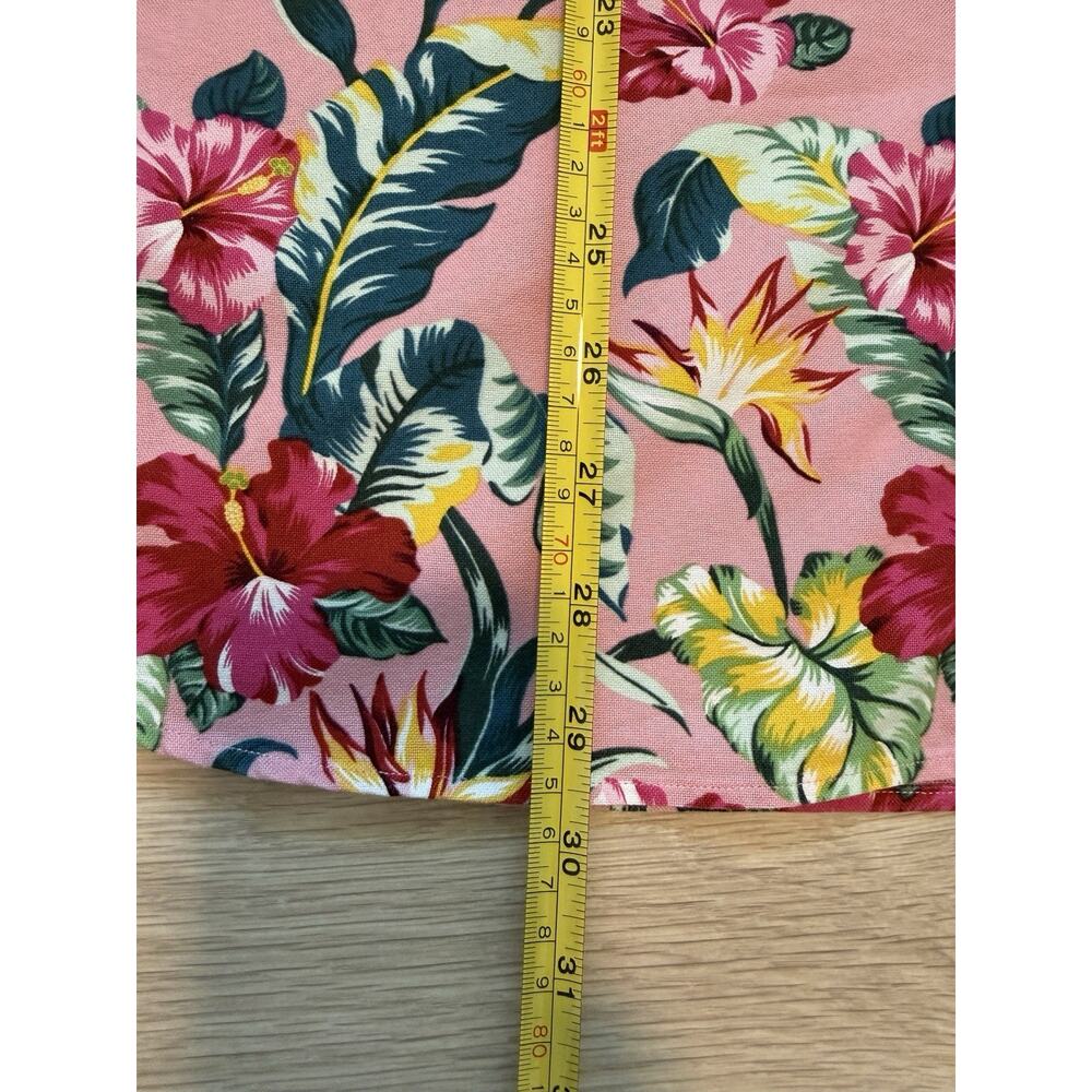 Ralph Lauren Shirt Men’s XL Pink Tropical Hawaiian Floral Button Front Cotton - Picture 8 of 12